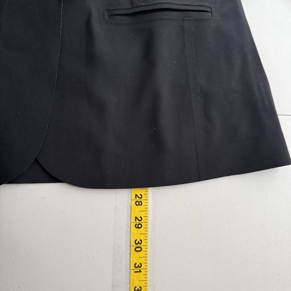 Athleta Avenue Blazer Womens 8 Black One Snap Zip Pockets Stretch Career 982816 - Picture 11 of 11